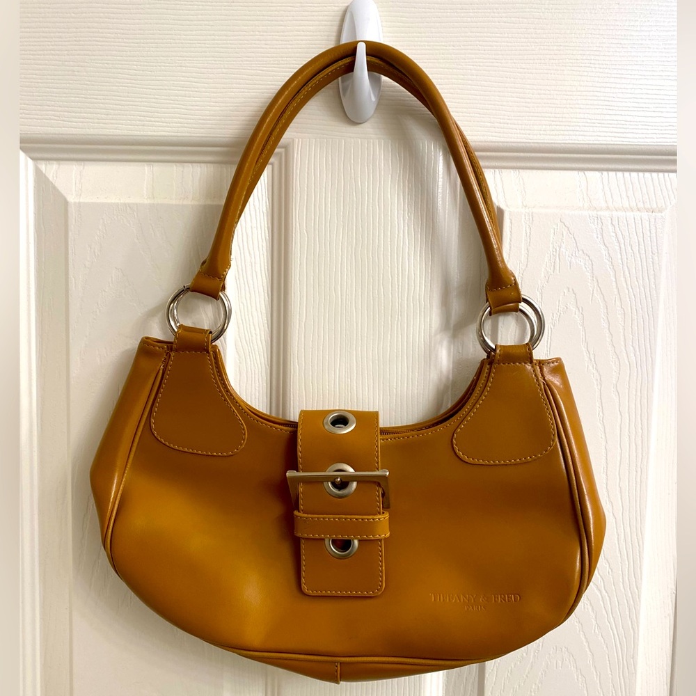 Tiffany and Fred Paris Vintage leather handbag